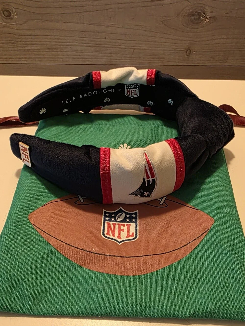 Lele Sadoughi NFL New England Patriots Headband